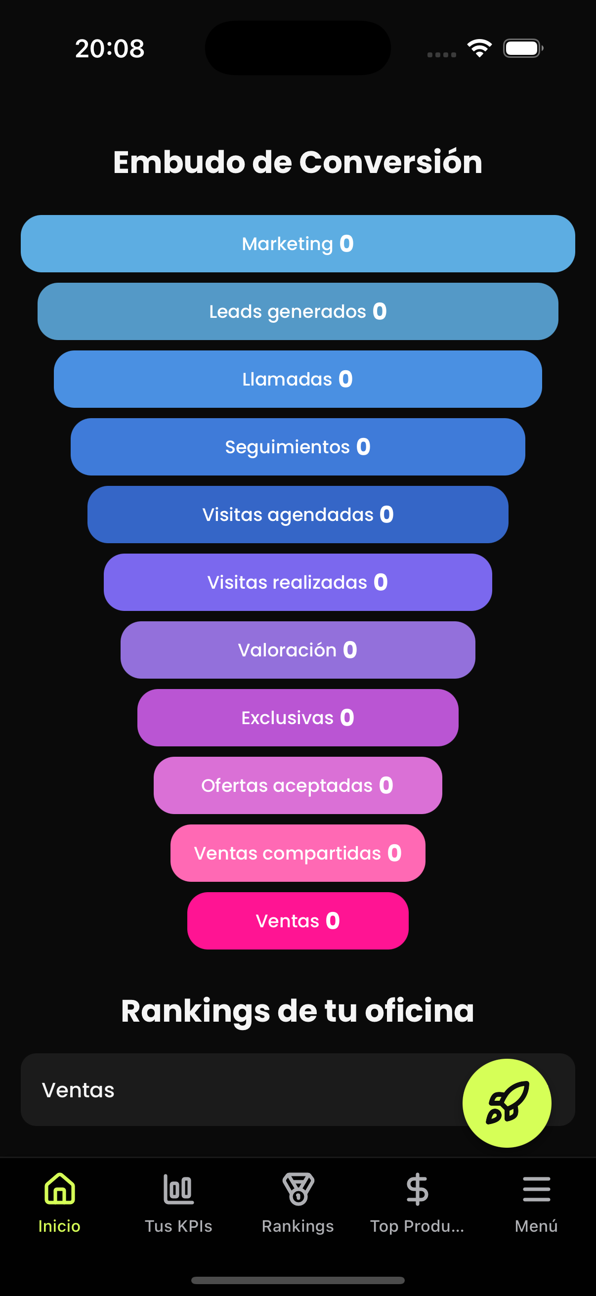 TriON App - Acciones
